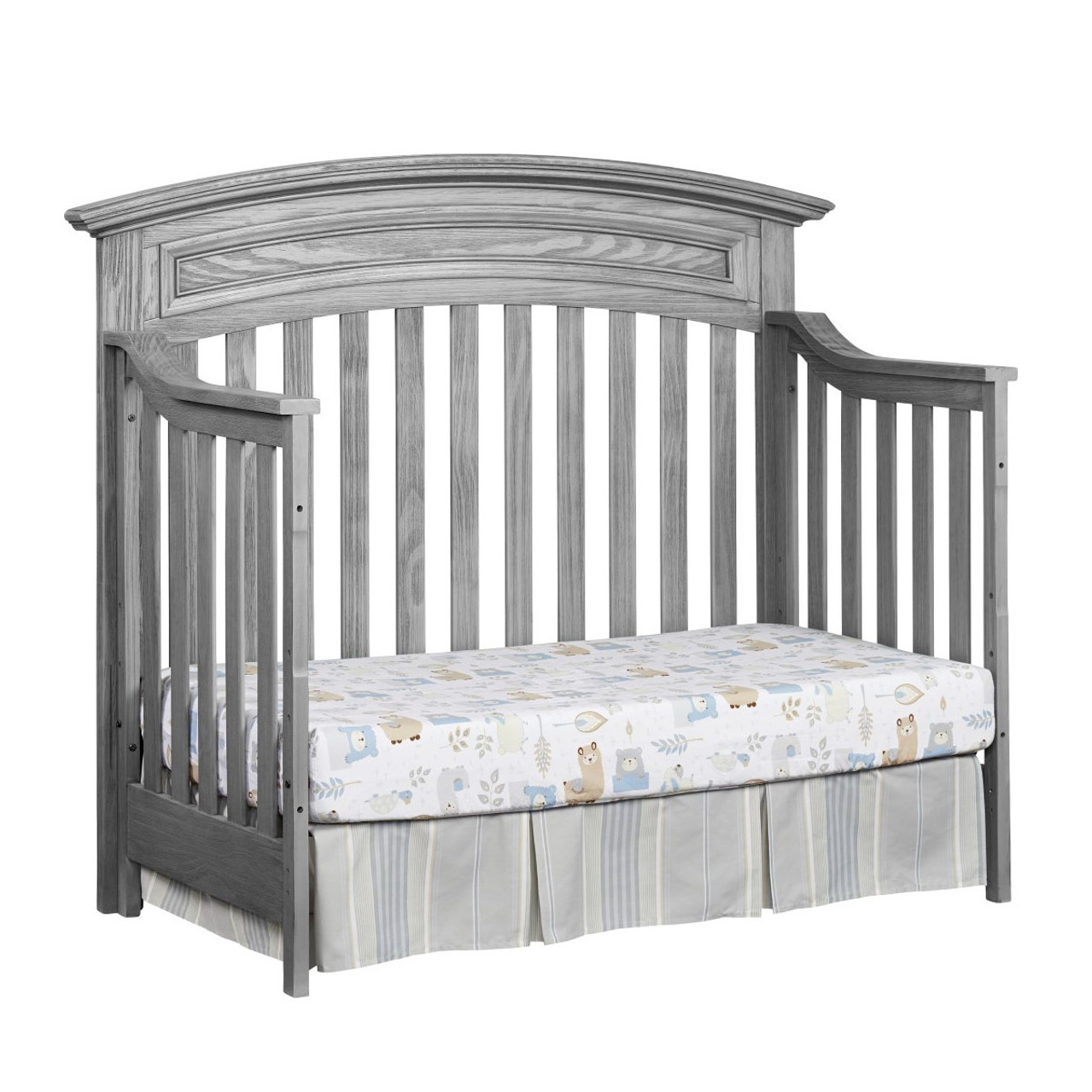 Soho Baby Richmond 4 in 1 Convertible Crib in Brushed Gray - Bambi 