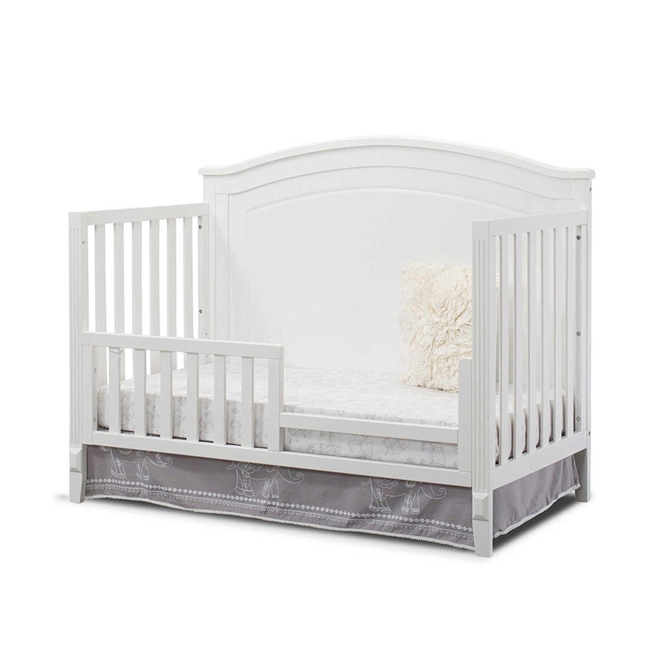 Converting sorelle crib hot sale to toddler bed