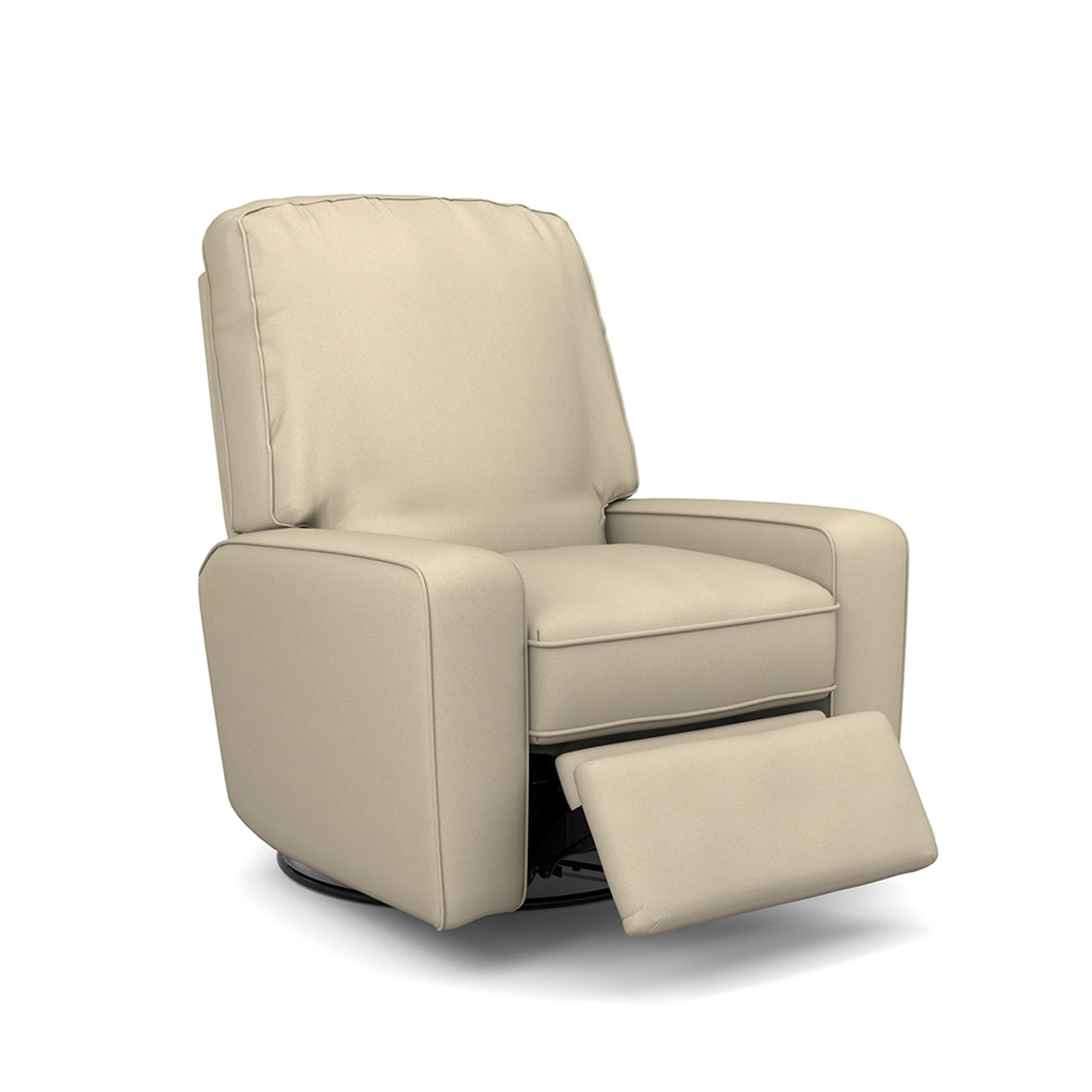 Best Chairs Bilana Swivel Glider Recliner in Taupe