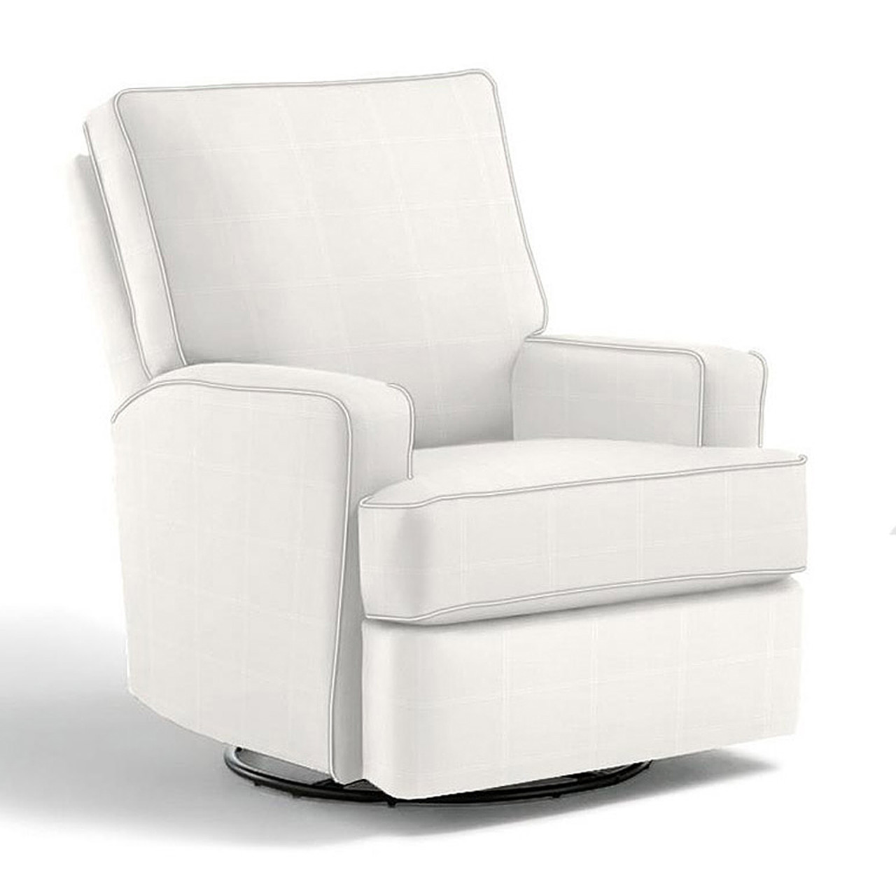 Best Chairs Kersey Swivel Glider Recliner In Ecru Bambi Baby Store