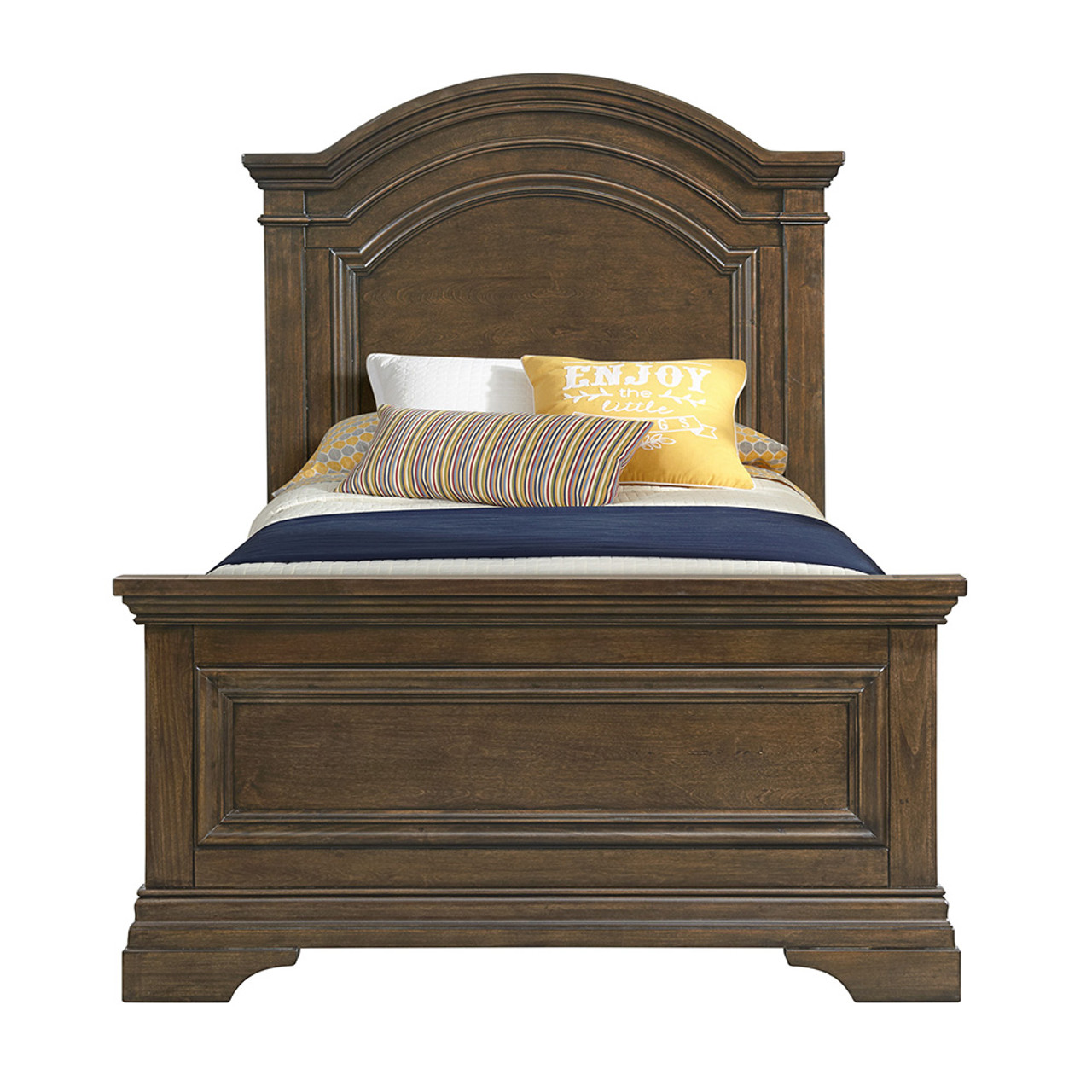 Westwood Olivia Youth Arch Top Complete Twin Bed In Rosewood Bambi Baby Store