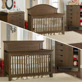 Dolce Babi Lucca Furniture & Crib Brown