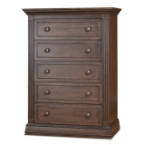 Sorelle Providence 5 Drawer Dresser in Chocolate