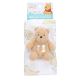 Lambs & Ivy Winnie the Pooh Swaddle Blanket & Mini Plush