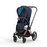 Cybex Priam4 Stroller Seat Pack Stroller Seat Pack - Rose Gold/Brown + Nautical Blue