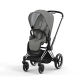 Cybex Priam4 Stroller Seat Pack - Chrome/Black + Soho Grey