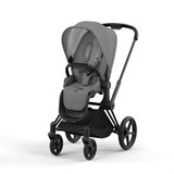 Cybex Priam4 Stroller Seat Pack - Matte Black/Black + Soho Grey