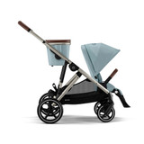 Cybex Gazelle S 2 Stroller - Taupe Frame with Sky Blue Seat