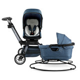 Orbit Baby Stroll & Sleep Travel System in Melange Navy/Titanium