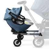 Orbit Baby Helix+ with G5 Infant Car Seat in Melange Navy/Titanium