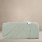 Oilo Fable Blanket- Throw- Sea Moss 4 Way Muslin, Organic 45 X 60"