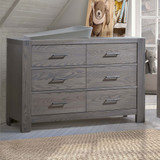 Natart Rustico Collection Double Dresser in Grigio