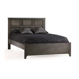 Natart Rustico Collection Double Bed 54" with Low profile footboard & rails in Grigio