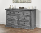 Oxford Baby Glenbrook Collection 7 Drawer Dresser in Graphite Gray