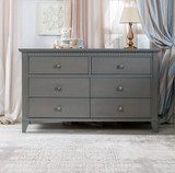 Silva Edison 6 Drawer Dresser in Flint