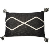 Lorena Canals Knitted cushion Oasis Black