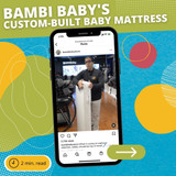 Instagram: Bambi Baby's Custom-Built Baby Mattress