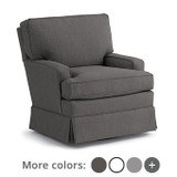 Westwood Amelia Power Swivel, Glider, Recliner with USB Ports in Charcoal -  Bambi Baby Store