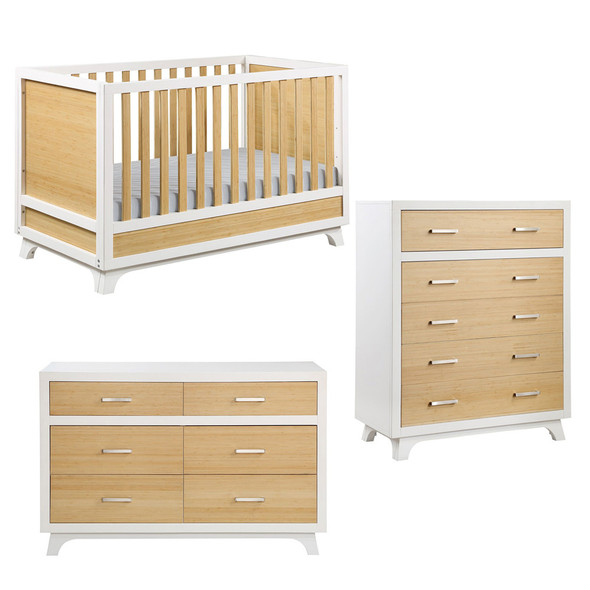 Dolce Babi Kari 3 Piece Nursery Set in Bamboo - Island Crib