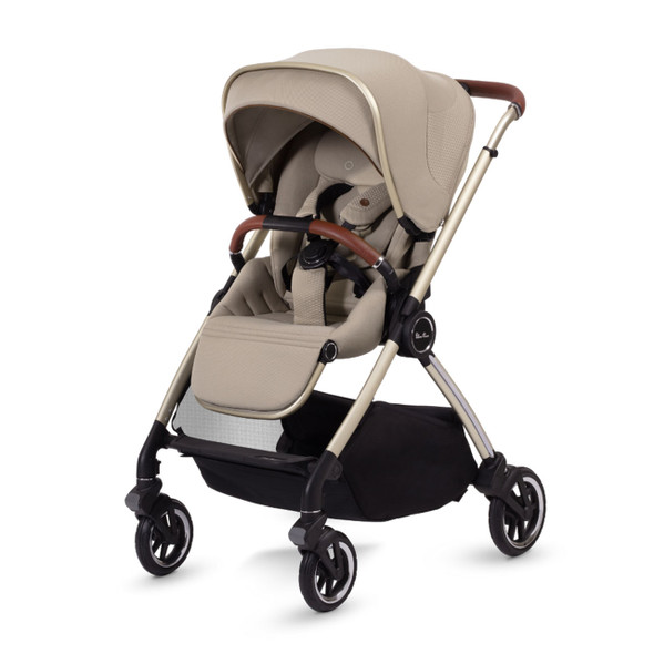 Silver Cross Dune Mid-Size Stroller + Compact Bassinet - Stone