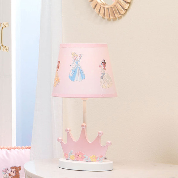 Lambs & Ivy Disney Princesses Lamp w/Shade & Bulb