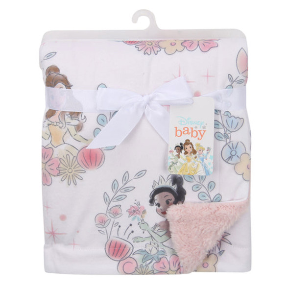 Lambs & Ivy Princesses Minky/Sherpa Blanket