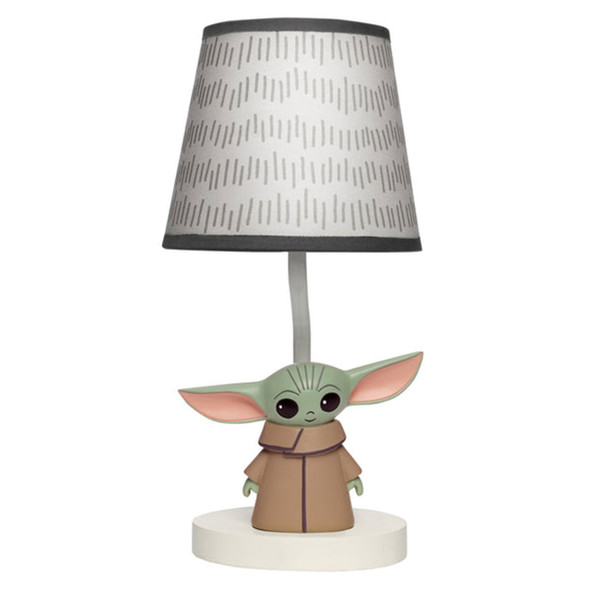 Lambs & Ivy Star Wars Mandalorian The Child Baby Yoda Lamp w/Shade & Bulb