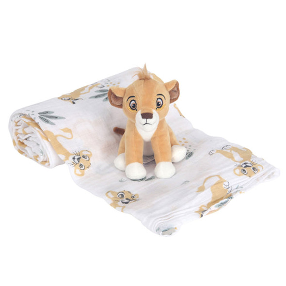 Lambs & Ivy Lion King Swaddle Blanket & Mini Plush