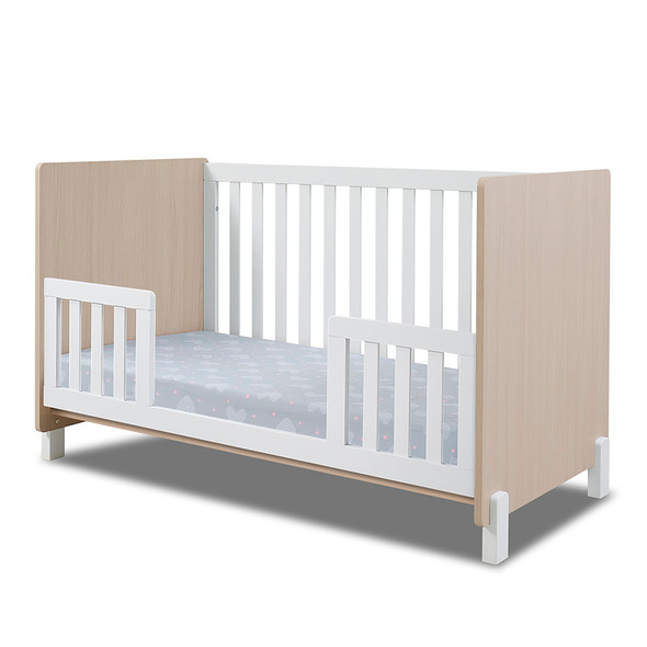 Sorelle Pannello Crib in Nebbia and White