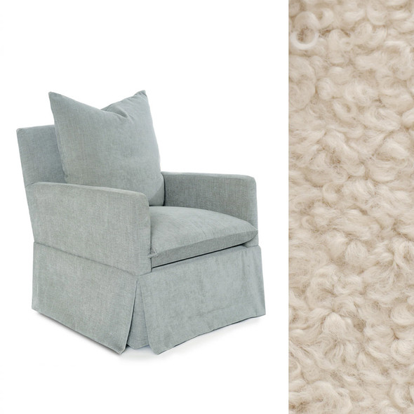 Oilo Zoey Glider in Sheepskin Linen