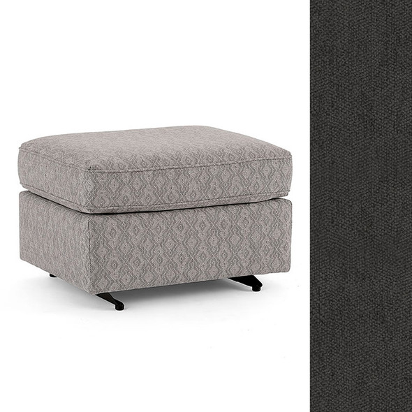 Best Chairs 0026 Gliding Ottoman in Grey