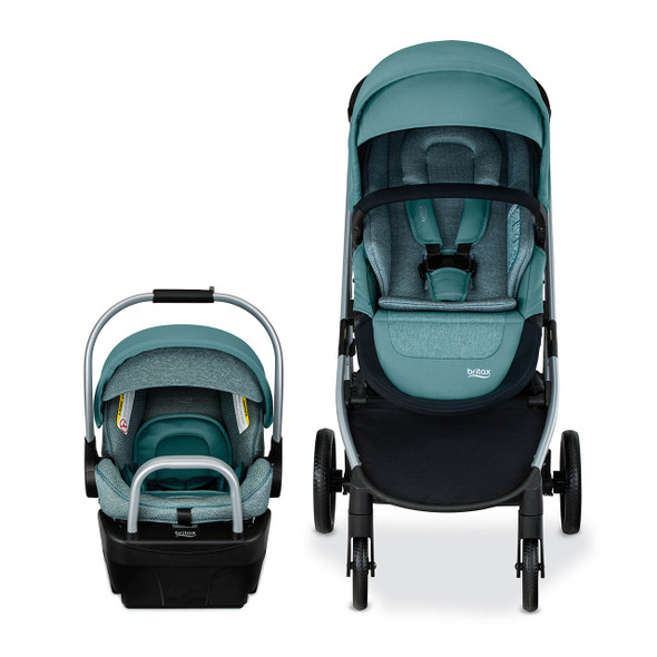 Britax Willow Grove SC Travel System in Pindot Jade