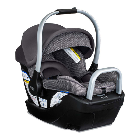 Britax Willow SC Infant Car Seat with Alpine Base in Pindot Stone