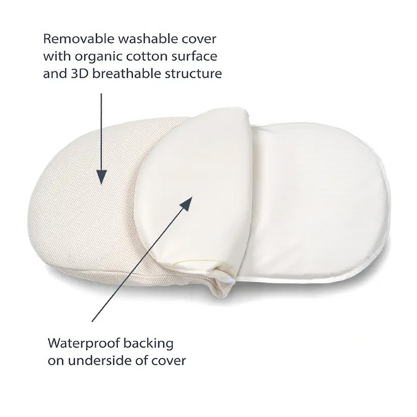 Naturepedic Breathable Bassinet Cover For Halo - Natural