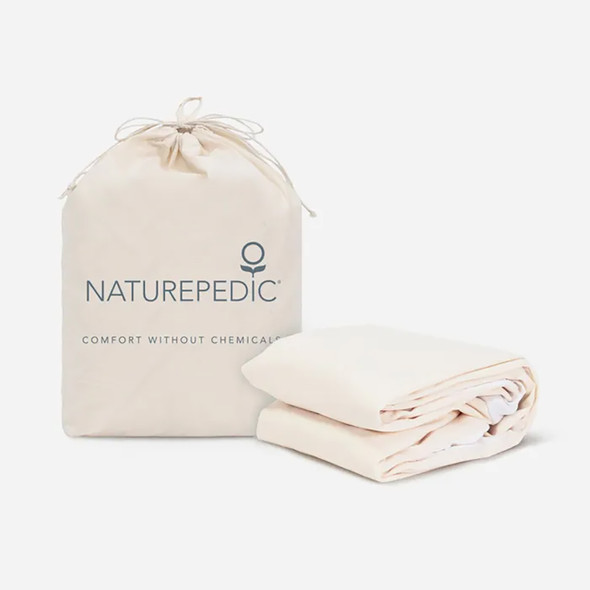 Naturepedic Waterproof Twin XL Fitted Pad - Natural