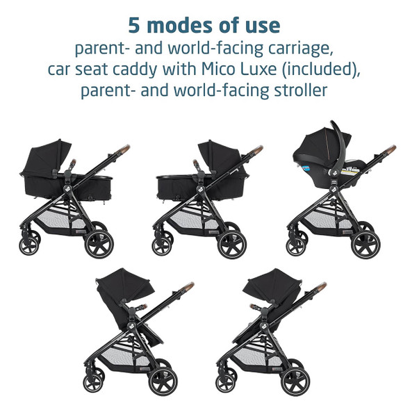 Maxi-Cosi Zelia2 Luxe Travel System in New Hope Black