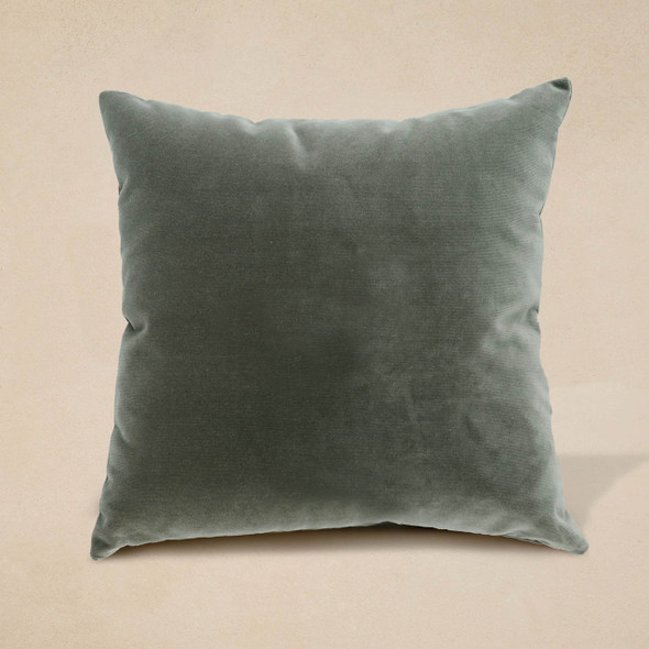 Oilo Fable Pillow-Sage Faux Mohair 21 X 21
