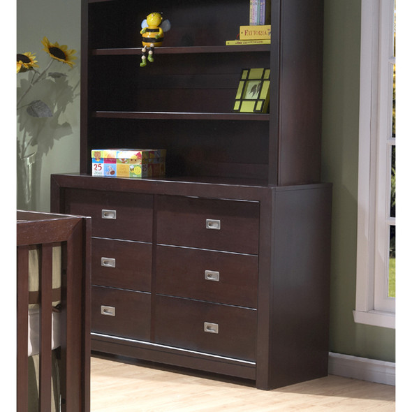 Pali Novara Collection 6 Drawer Double Dresser in Mocacchino