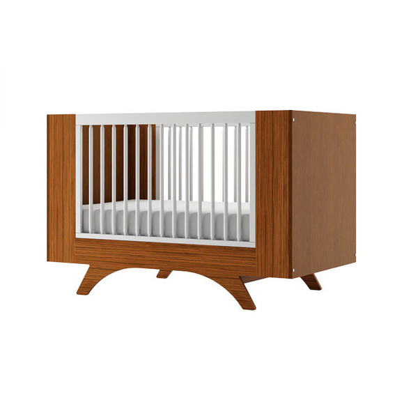 Dutailier Melon Crib - Two Tone - Exotic Harvest and White