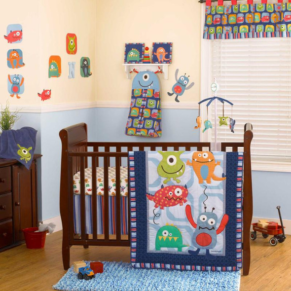 CoCo and Company Monster Buds Four Piece Bedding Set
