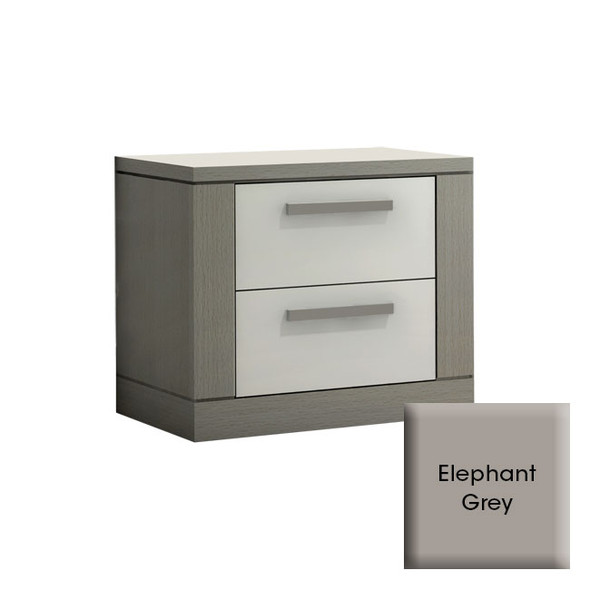 NEST Milano Collection Nightstand in Elephant Grey