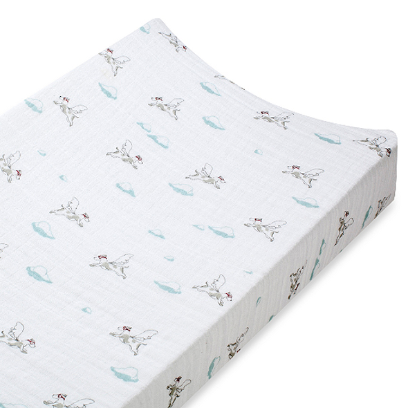 Aden + Anais 100% Cotton Muslin Changing Pad Cover in Liam the Brave