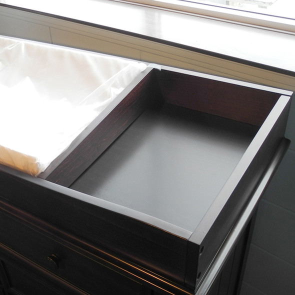Pali Changing Tray with Bottom & Divider in Mocacchino