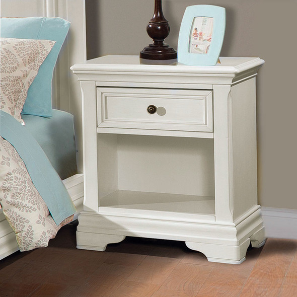 Stella Baby and Child Athena Collection Nightstand in Belgium Cream