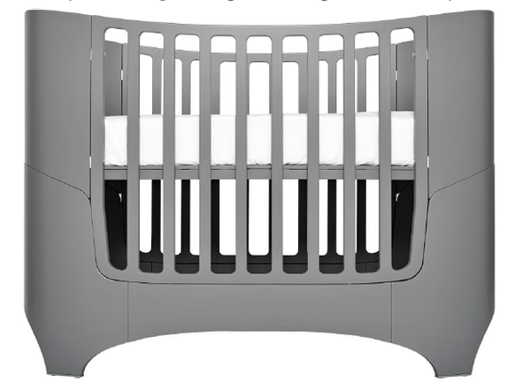Tulip Leander Crib and Conversion Kit in Grey