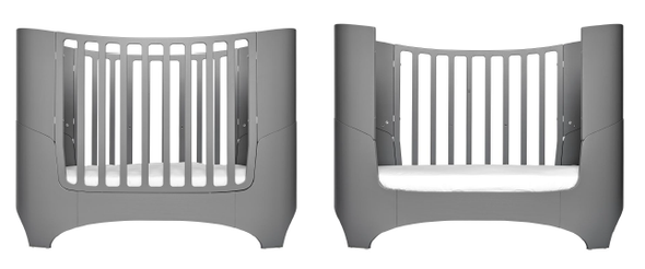 Tulip Leander Crib and Conversion Kit in Grey
