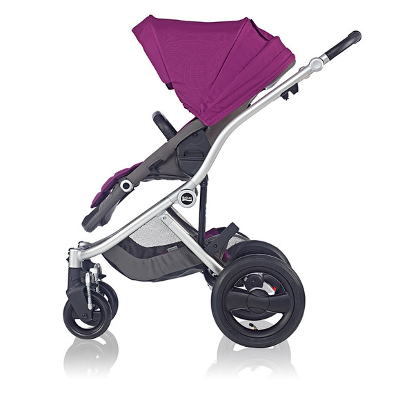 Britax Affinity Stroller in Silver with Cool Berry Colorpack