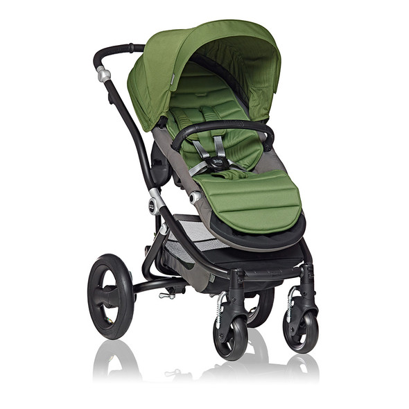Britax Affinity Stroller in Black with Cactus Green Colorpack