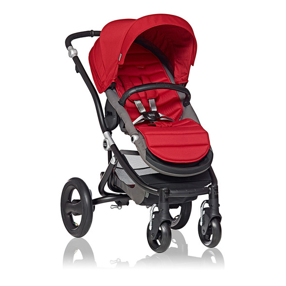 Britax Affinity Stroller in Black with Red Pepper Colorpack