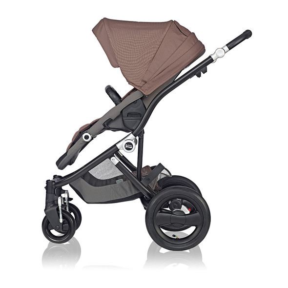 Britax Affinity Stroller in Black with Fossil Brown Colorpack